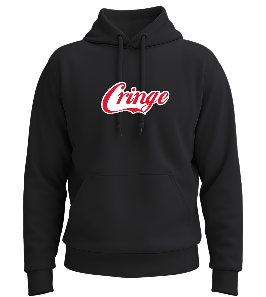 Coca Cringe Design - Premium Essential Unisex Hoodie_BLACK_front