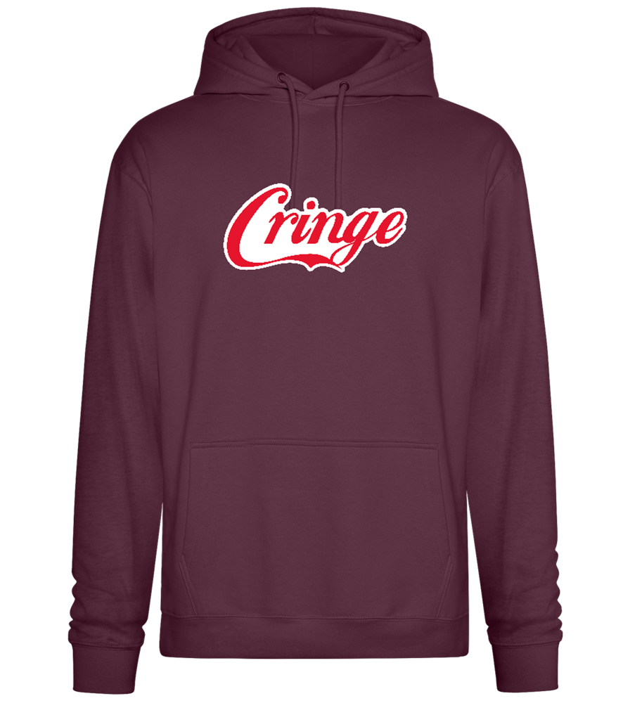 Coca Cringe Design - Premium Essential Unisex Hoodie_BORDEAUX_front