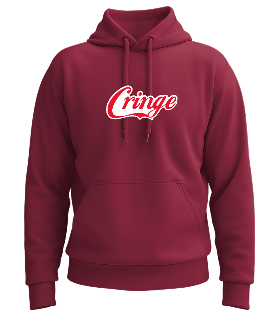 Coca Cringe Design - Premium Essential Unisex Hoodie_BORDEAUX_front