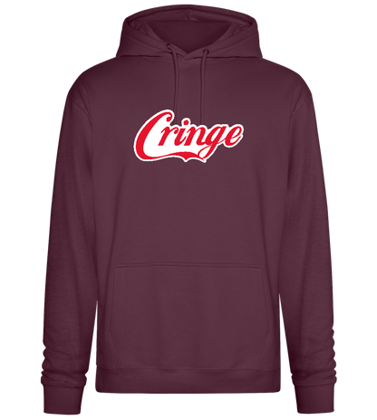 Coca Cringe Design - Premium Essential Unisex Hoodie_BORDEAUX_front