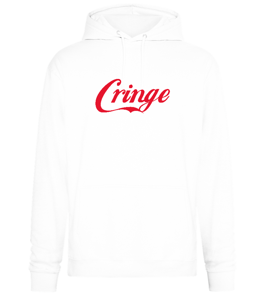 Coca Cringe Design - Premium Essential Unisex Hoodie_WHITE_front