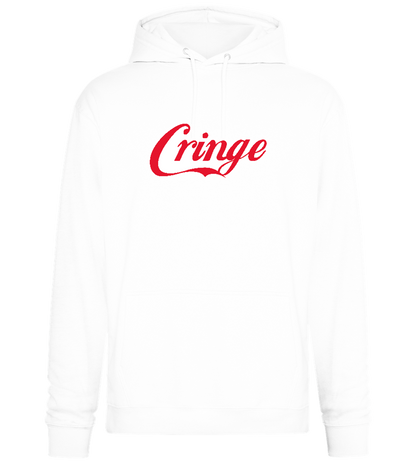 Coca Cringe Design - Premium Essential Unisex Hoodie_WHITE_front