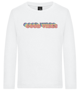 Good Vibes Rainbow Design - Premium kids long sleeve t-shirt