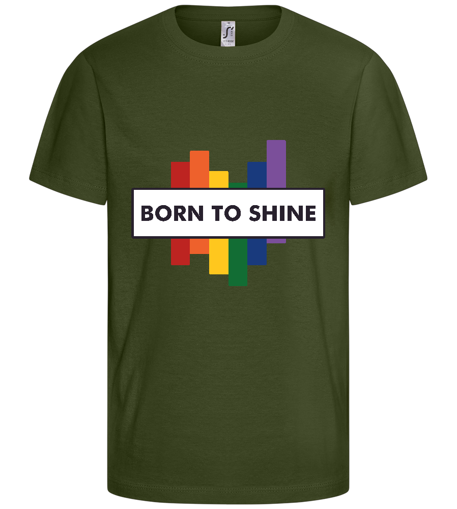 Born to Shine Design - Basic kids t-shirt_ARMY_front