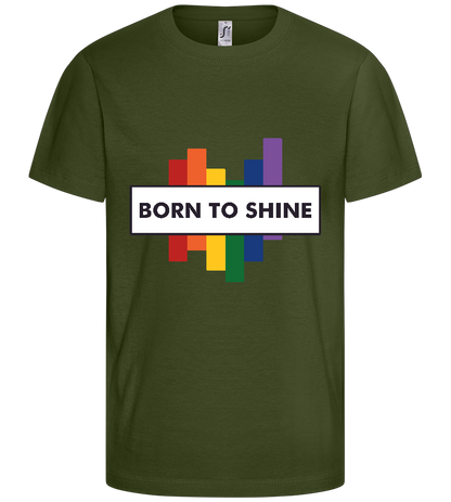 Born to Shine Design - Basic kids t-shirt_ARMY_front