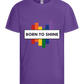 Born to Shine Design - Basic kids t-shirt_DARK PURPLE_front