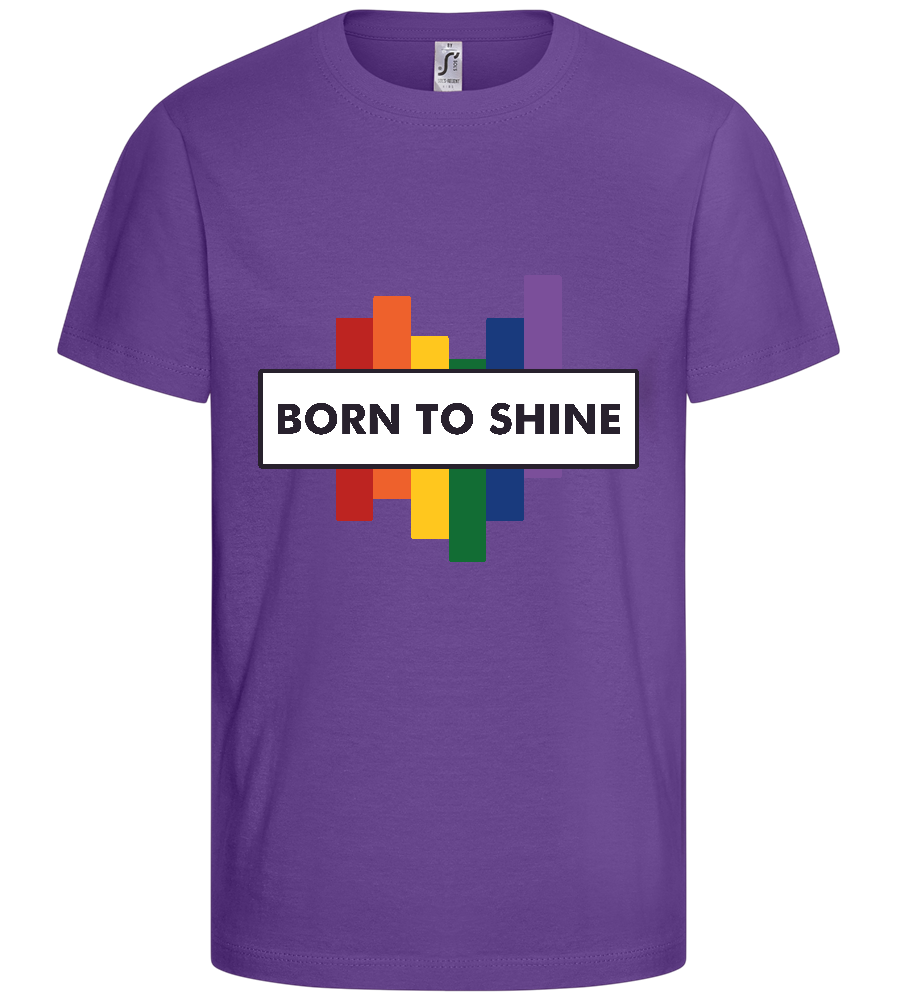 Born to Shine Design - Basic kids t-shirt_DARK PURPLE_front