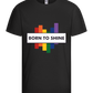 Born to Shine Design - Basic kids t-shirt_DEEP BLACK_front