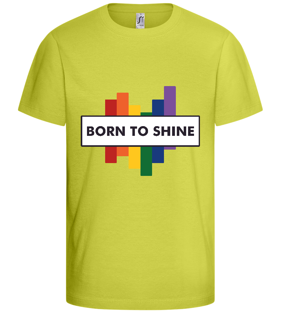 Born to Shine Design - Basic kids t-shirt_GREEN APPLE_front