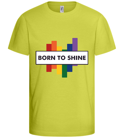 Born to Shine Design - Basic kids t-shirt_GREEN APPLE_front