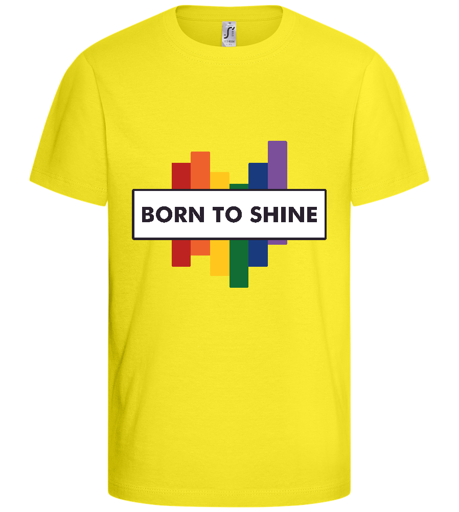 Born to Shine Design - Basic kids t-shirt_LEMON_front