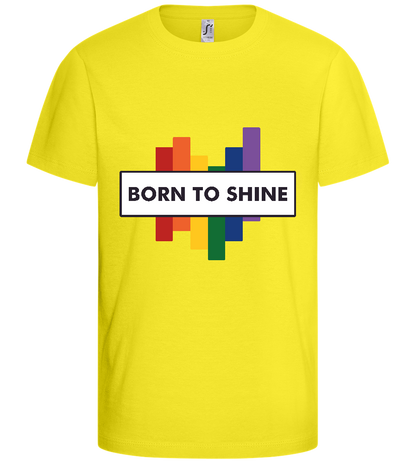 Born to Shine Design - Basic kids t-shirt_LEMON_front