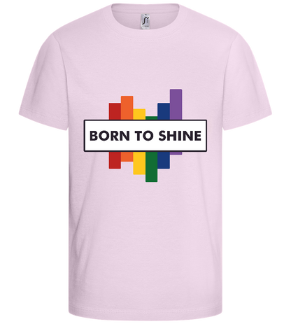 Born to Shine Design - Basic kids t-shirt_LIGHT PINK_front