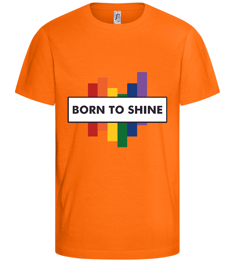 Born to Shine Design - Basic kids t-shirt_ORANGE_front