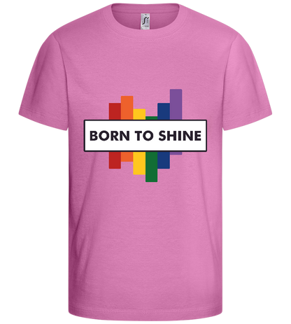 Born to Shine Design - Basic kids t-shirt_PINK ORCHID_front