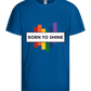 Born to Shine Design - Basic kids t-shirt_ROYAL_front