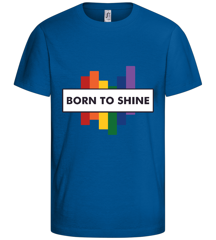 Born to Shine Design - Basic kids t-shirt_ROYAL_front