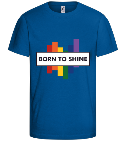 Born to Shine Design - Basic kids t-shirt_ROYAL_front