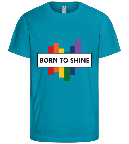 Born to Shine Design - Basic kids t-shirt_TURQUOISE_front