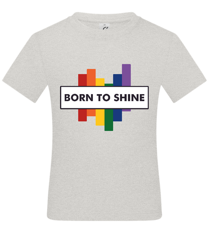 Born to Shine Design - Basic kids t-shirt_VIBRANT WHITE_front