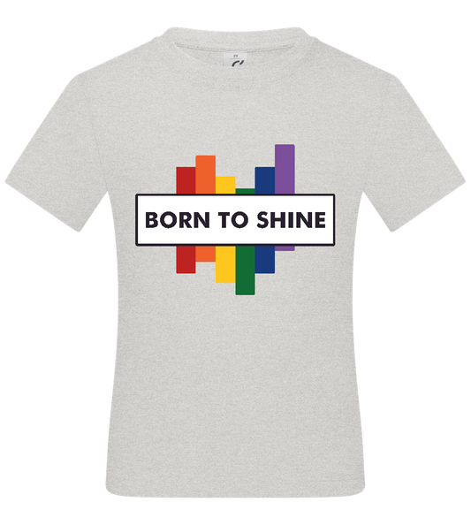 Born to Shine Design - Basic kids t-shirt_VIBRANT WHITE_front