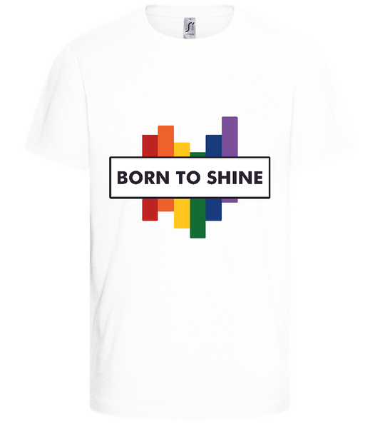 Born to Shine Design - Basic kids t-shirt_WHITE_front