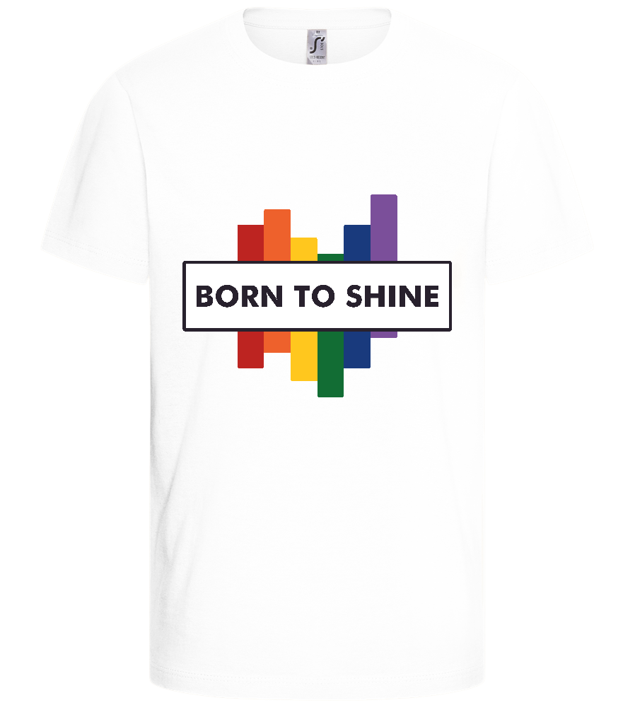 Born to Shine Design - Basic kids t-shirt_WHITE_front