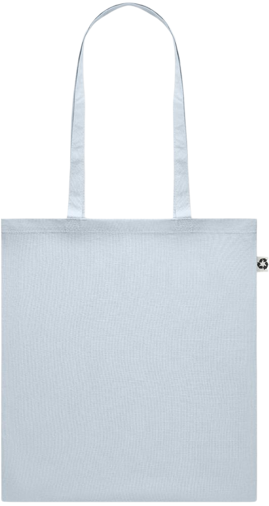 Recycled cotton colored shopping bag_BABY BLUE_front