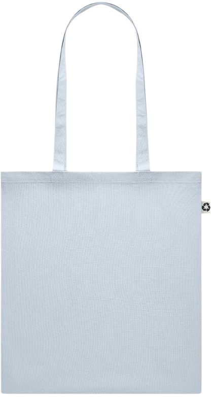 Recycled cotton colored shopping bag_BABY BLUE_front