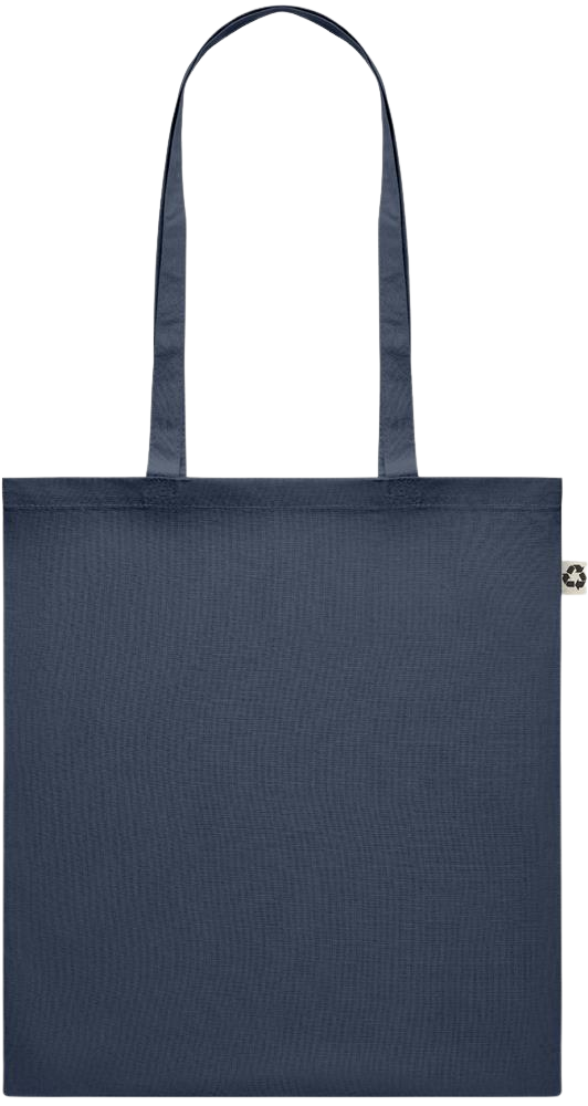 Recycled cotton colored shopping bag_FRENCH NAVY_front