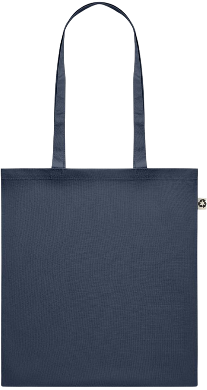 Recycled cotton colored shopping bag_FRENCH NAVY_front