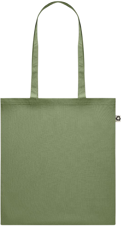 Recycled cotton colored shopping bag_GREEN_front