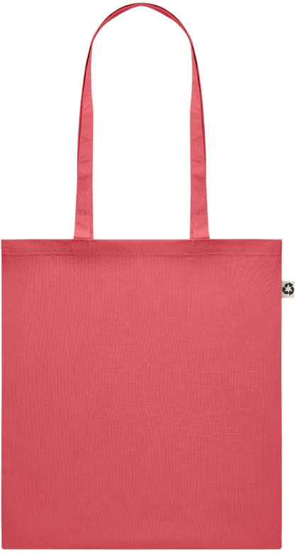 Recycled cotton colored shopping bag_RED_front