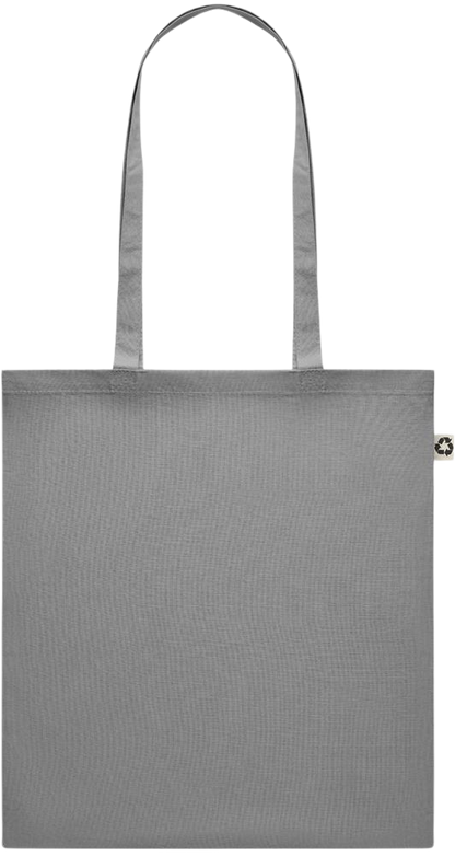 Recycled cotton colored shopping bag_STONE GREY_front
