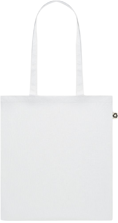 Recycled cotton colored shopping bag_WHITE_front