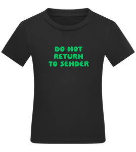 Do Not Return to Sender Design - Comfort kids fitted t-shirt