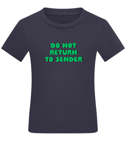 Do Not Return to Sender Design - Comfort kids fitted t-shirt_FRENCH NAVY_front