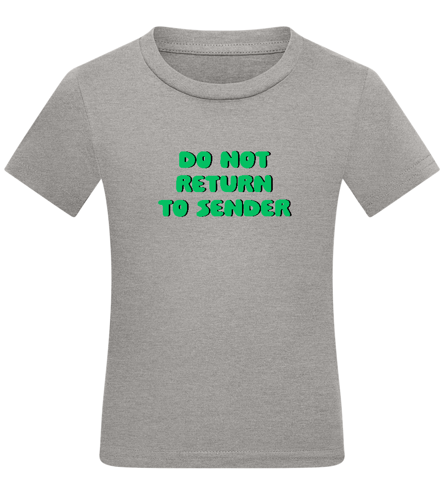 Do Not Return to Sender Design - Comfort kids fitted t-shirt_ORION GREY_front