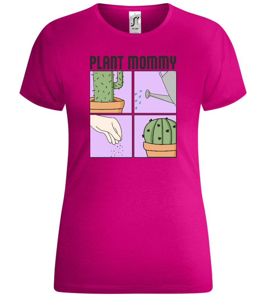 Plant Mommy Design - Comfort women's t-shirt_FUCHSIA_front