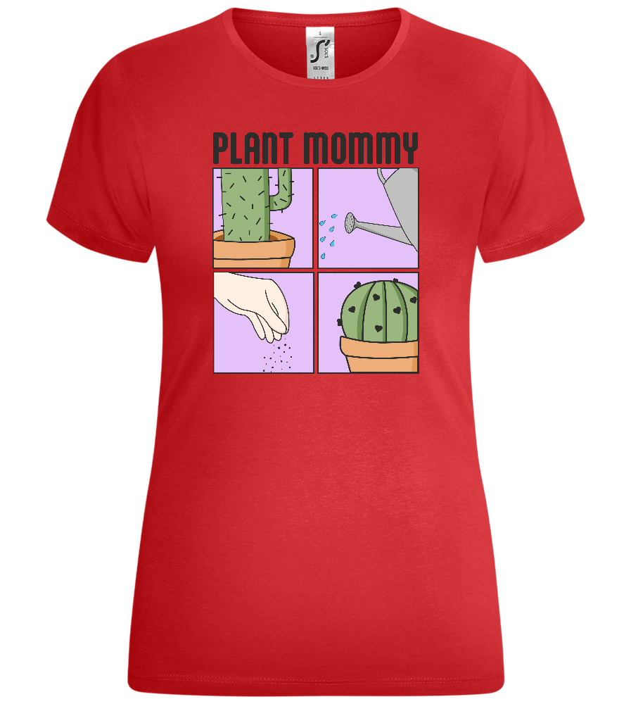 Plant Mommy Design - Comfort women's t-shirt_RED_front