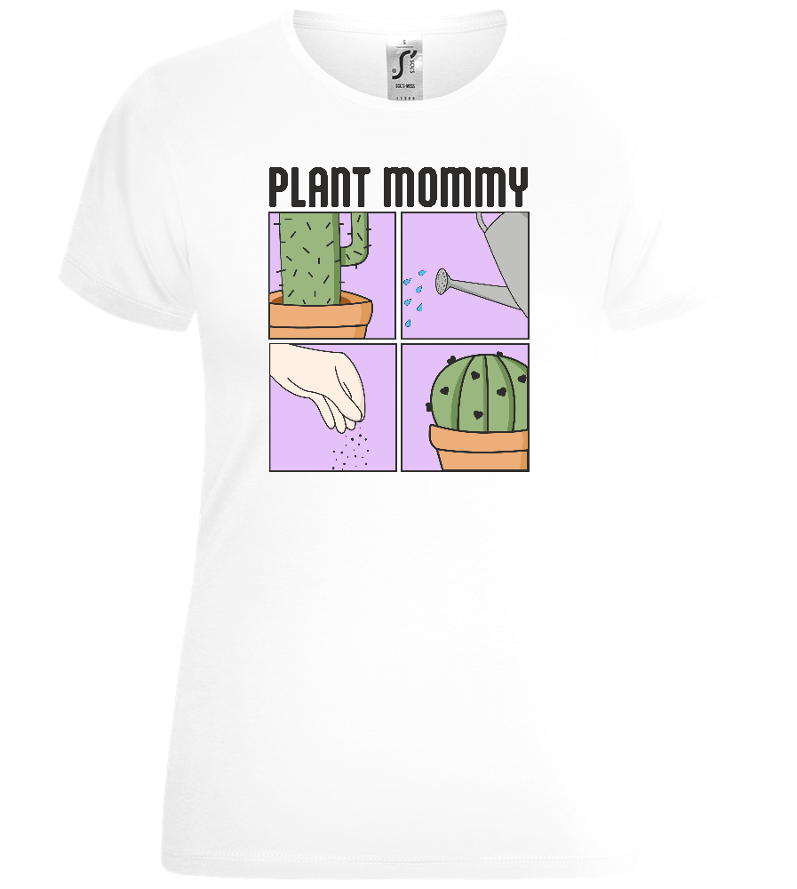 Plant Mommy Design - Comfort women's t-shirt_WHITE_front