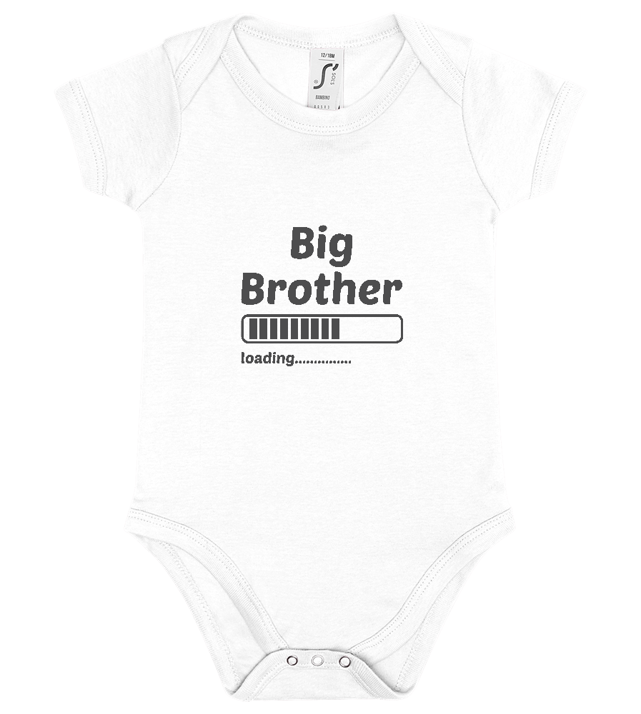 Big Brother Loading Bar Design - Baby bodysuit_WHITE_front