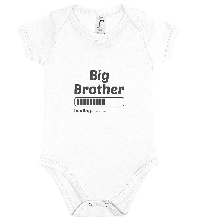 Big Brother Loading Bar Design - Baby bodysuit_WHITE_front