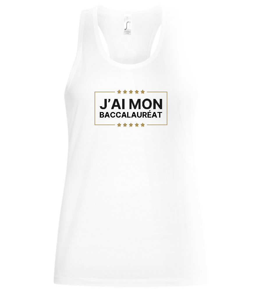 J'ai Mon Bac Design - Basic women's tank top_WHITE_front