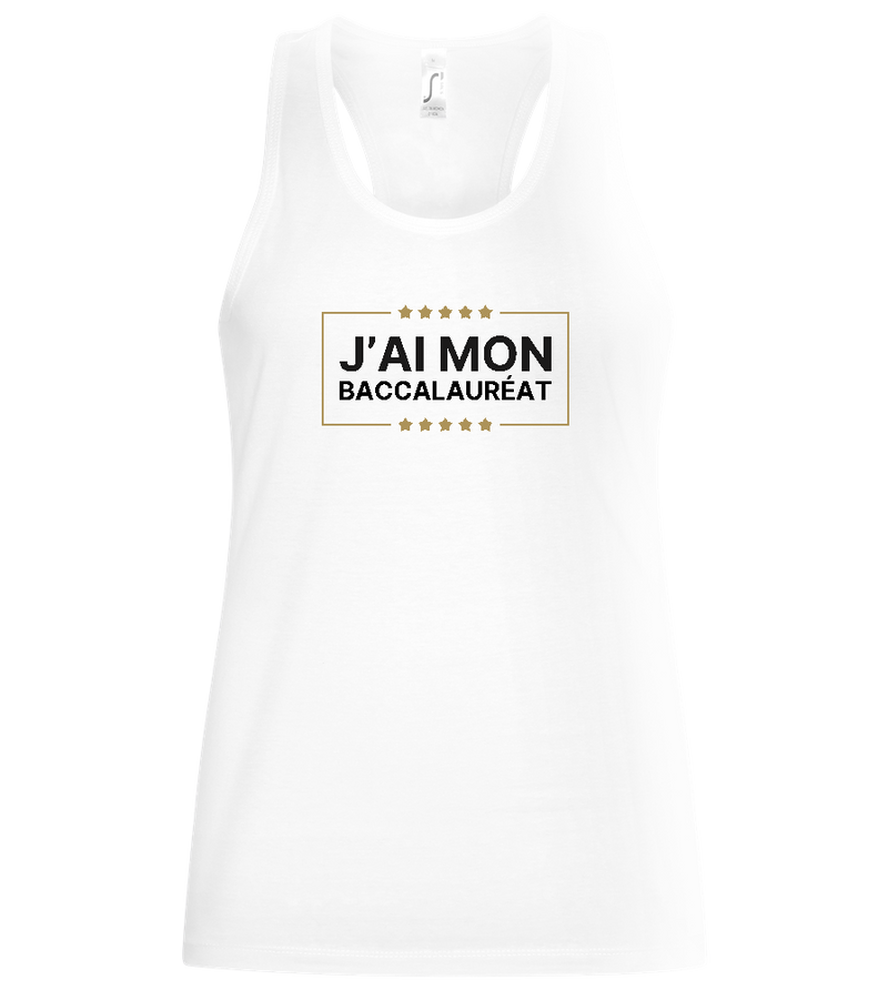 J'ai Mon Bac Design - Basic women's tank top_WHITE_front