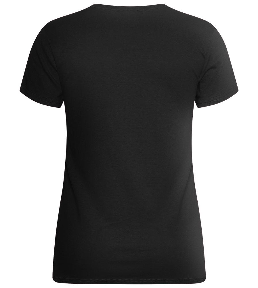 Réviser c'est Douter de Son Talent Design - Basic women's fitted t-shirt_DEEP BLACK_back