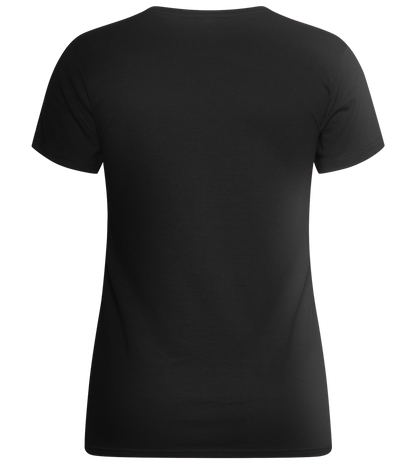 Réviser c'est Douter de Son Talent Design - Basic women's fitted t-shirt_DEEP BLACK_back