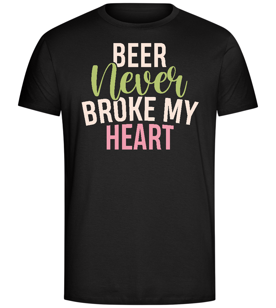 Never Broke My Heart Design - Comfort Unisex T-Shirt_DEEP BLACK_front