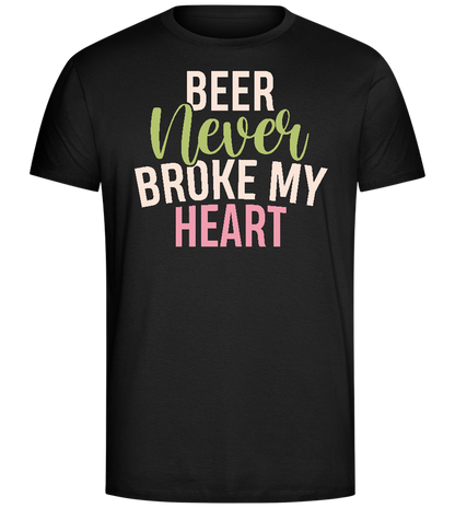 Never Broke My Heart Design - Comfort Unisex T-Shirt_DEEP BLACK_front