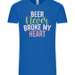 Never Broke My Heart Design - Comfort Unisex T-Shirt_ROYAL_front